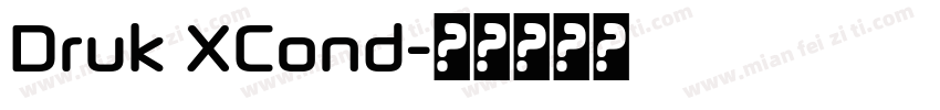 Druk XCond字体转换